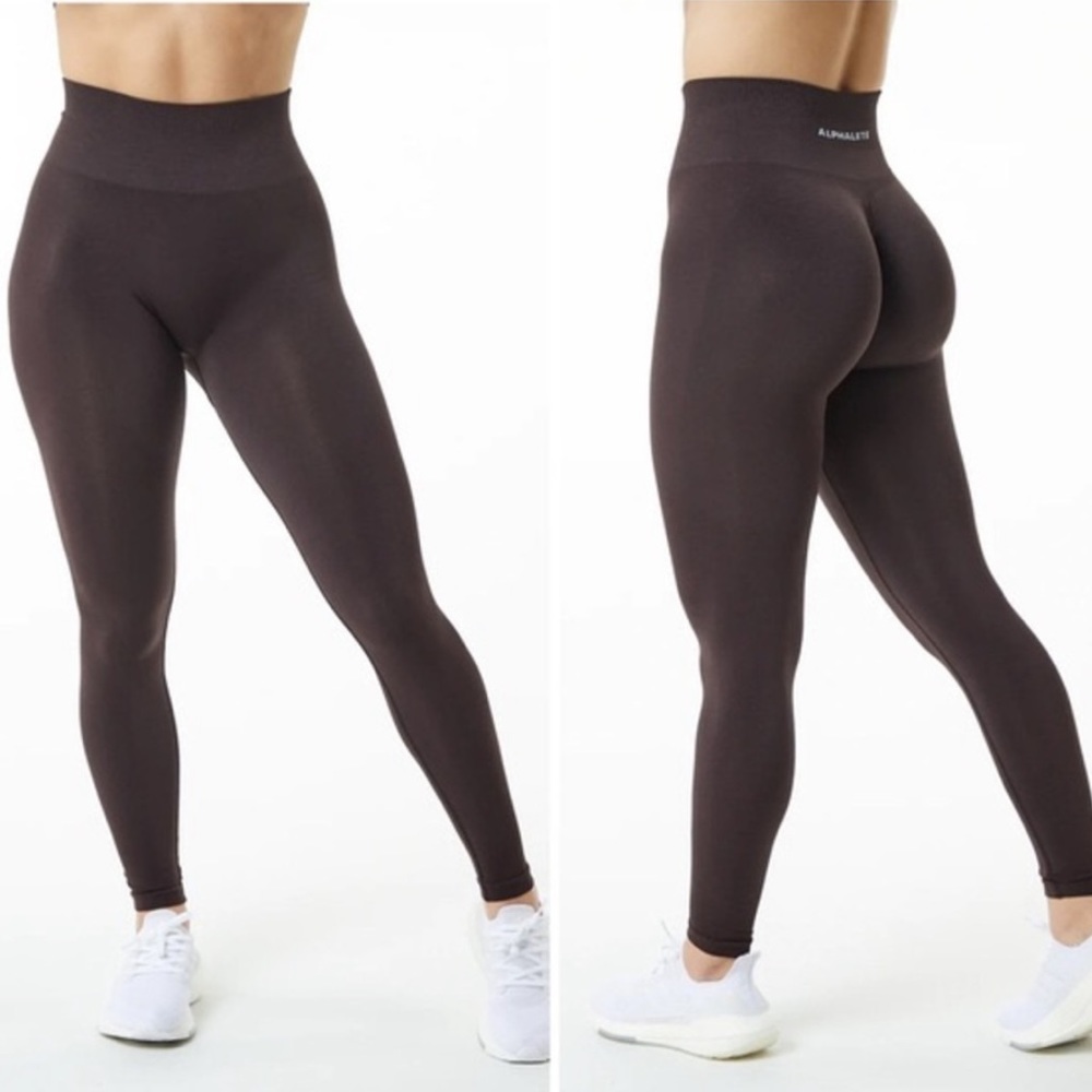 Alphalete Amplify Leggings in Chocolate BNWT